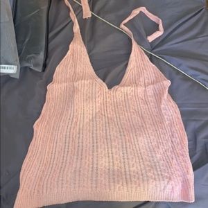 Knitted pink top